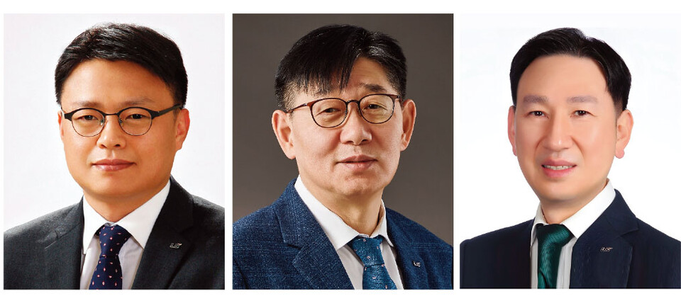 올해 인사에서 승진한 안길영, 채대석, 조의제 부사장[사진=LS]