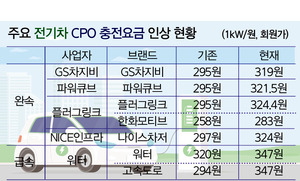 완속충전 상위 CPO 일제히 요금 인상...295원→324원, 무슨 일? - 뉴스 썸네일 이미지